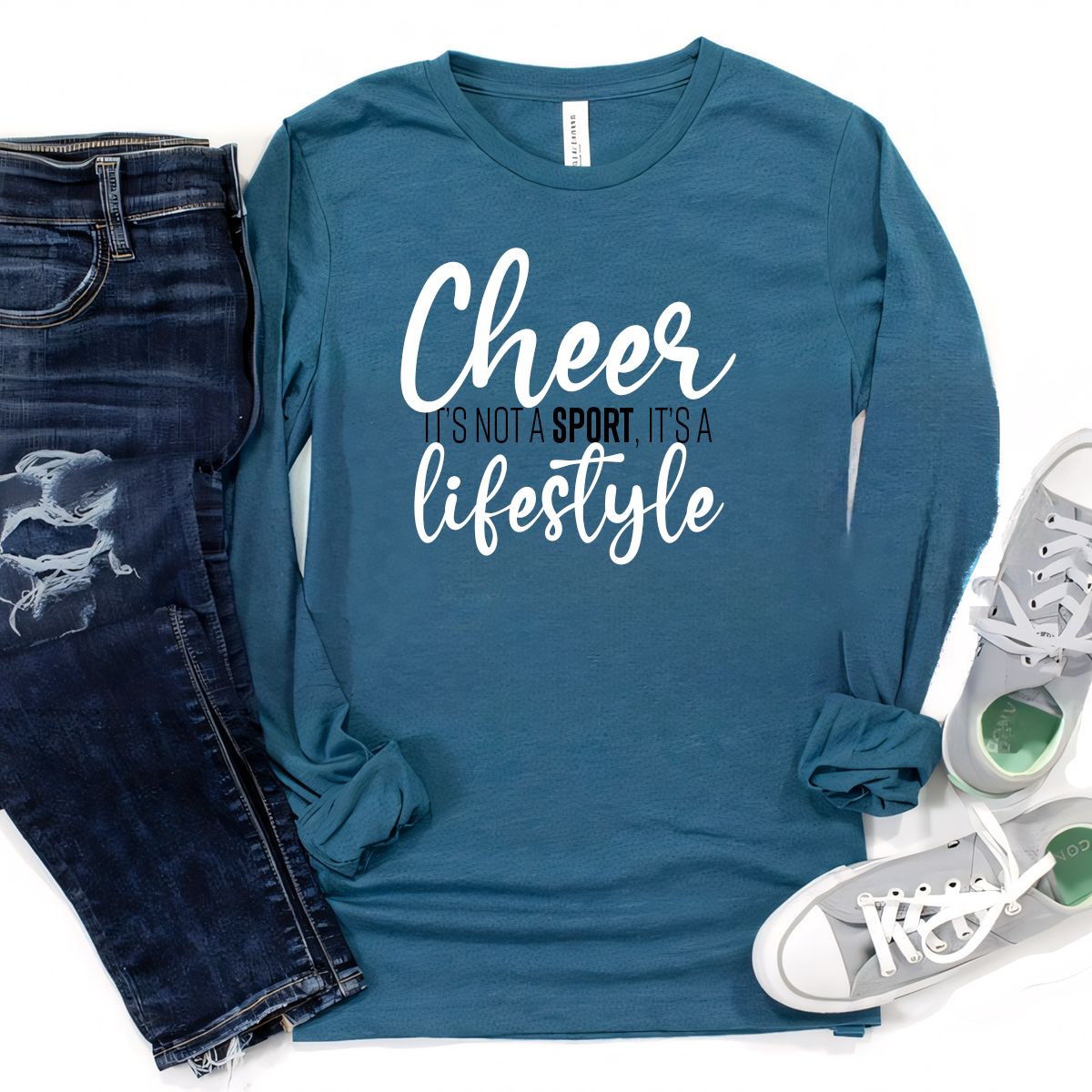 "Cheer: It's Not a Sport, It's a Lifestyle" Long Sleeve T-Shirt, Size: Youth Small