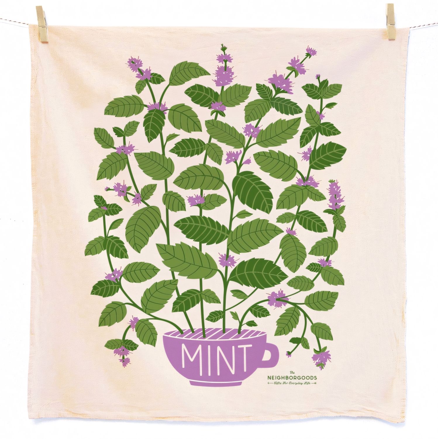 Mint Dish Towel & Swedish Sponge Cloth Gift Set