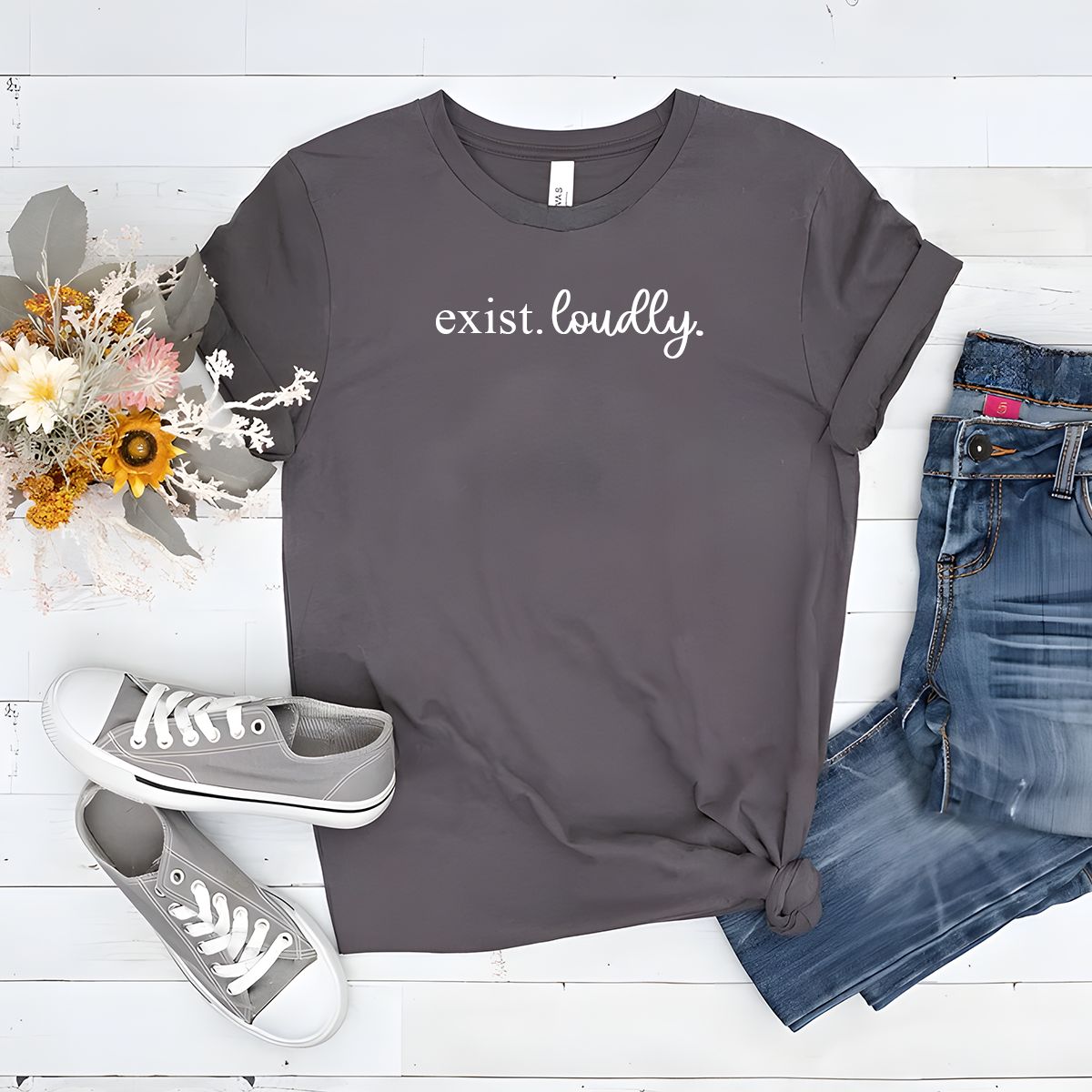 Exist Loudly Graphic T-Shirt, Size: Small