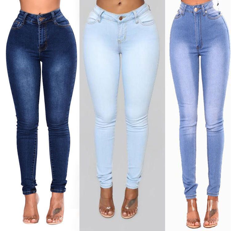 Fashion Slim Stretch AliExpress Denim Pencil Pants Women