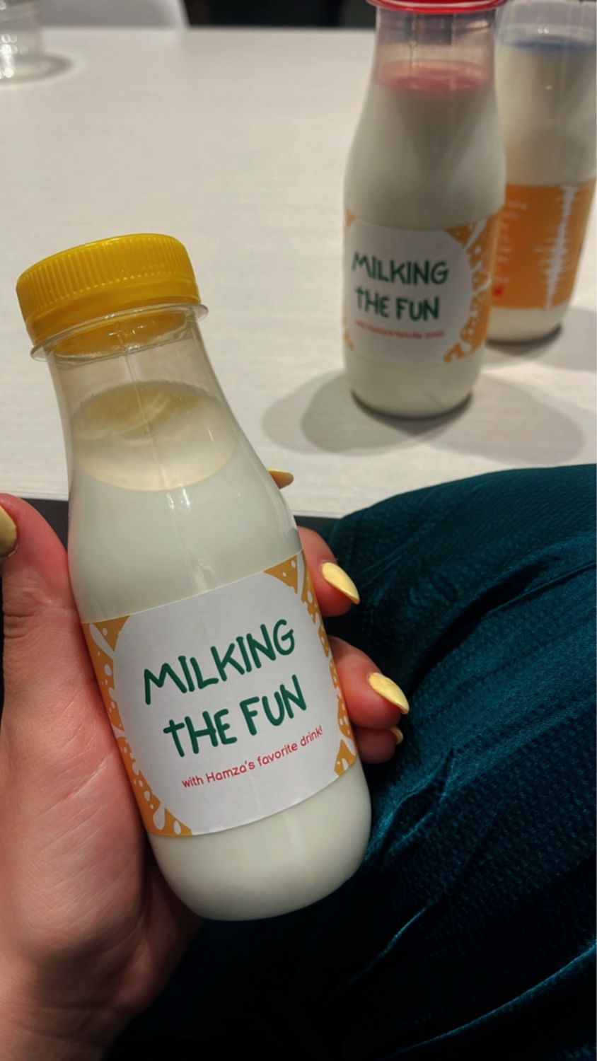 🥛 Custom birthday milk bottles