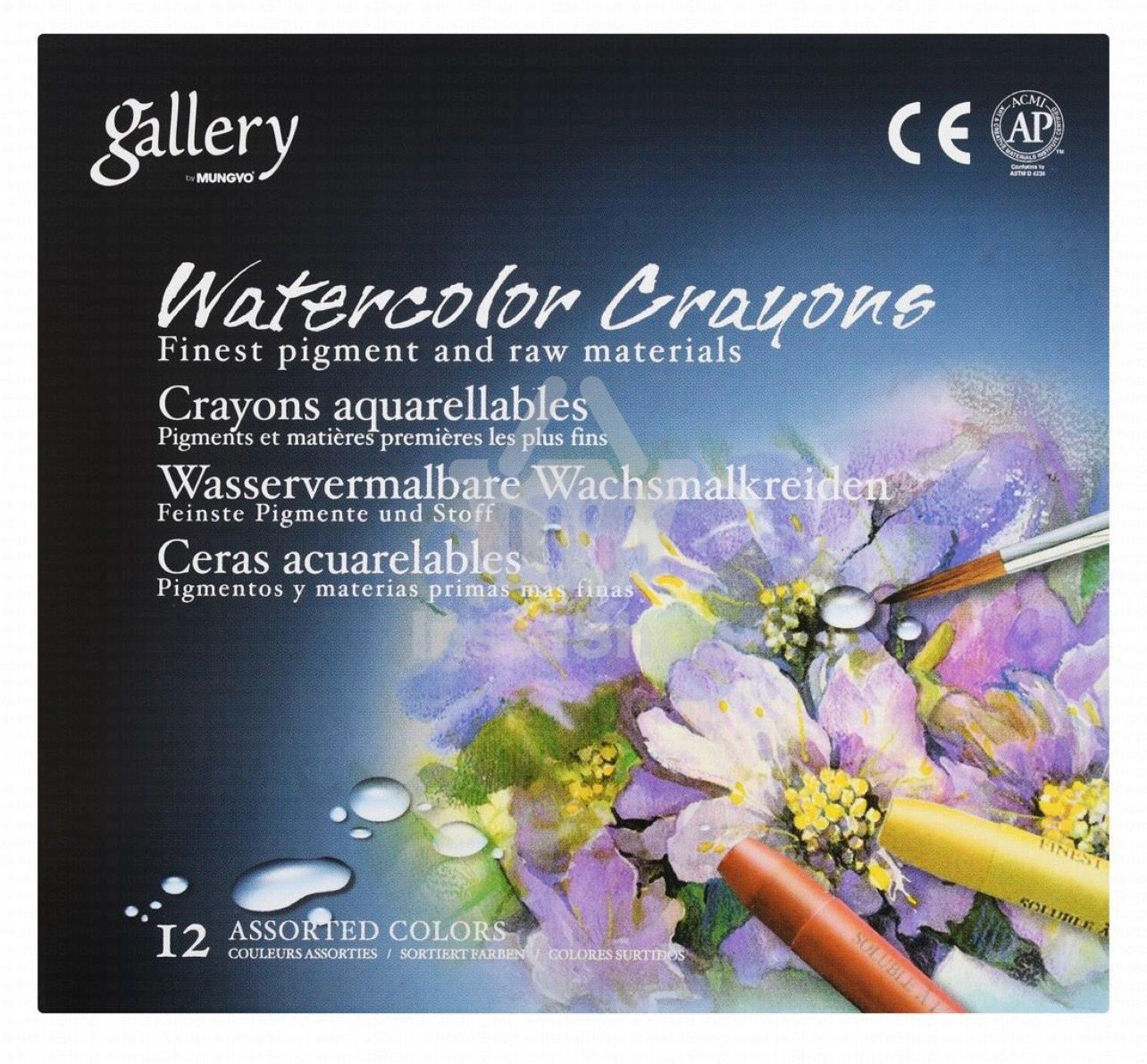 Mungyo Gallery Assorted Watercolor Crayons
