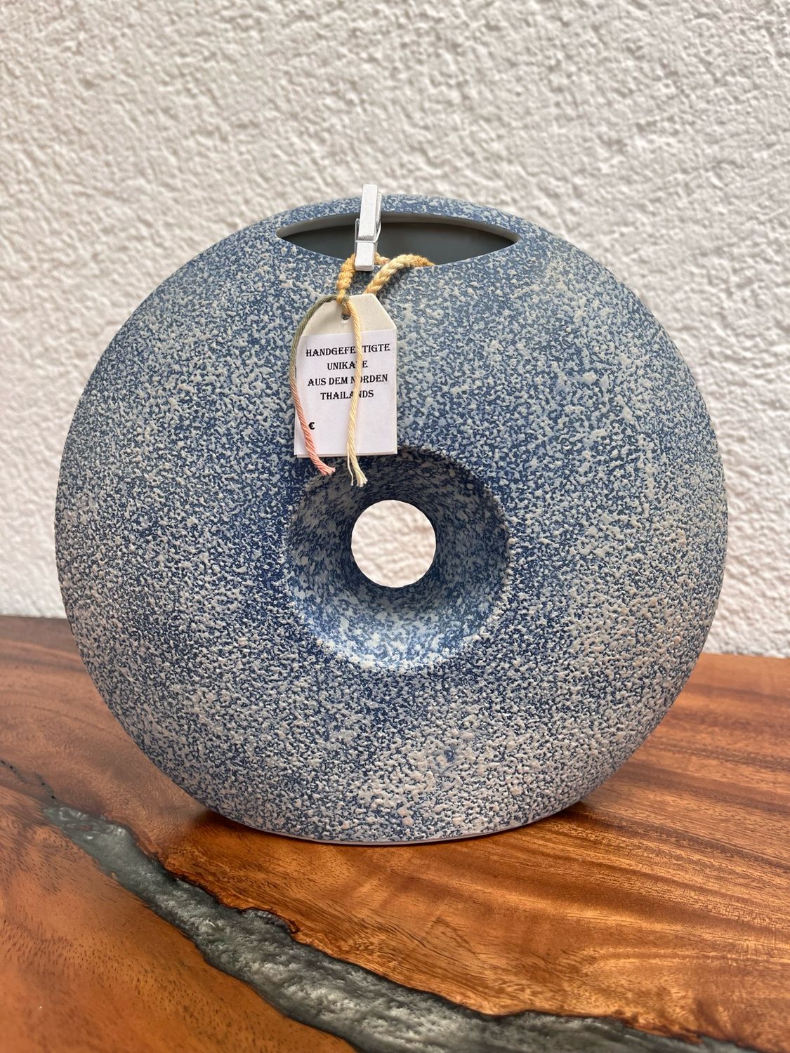 Vase Blue Donut