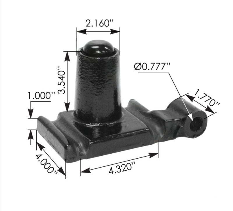 MFL46213 U Bolt Front Top Plate LH Freightliner
