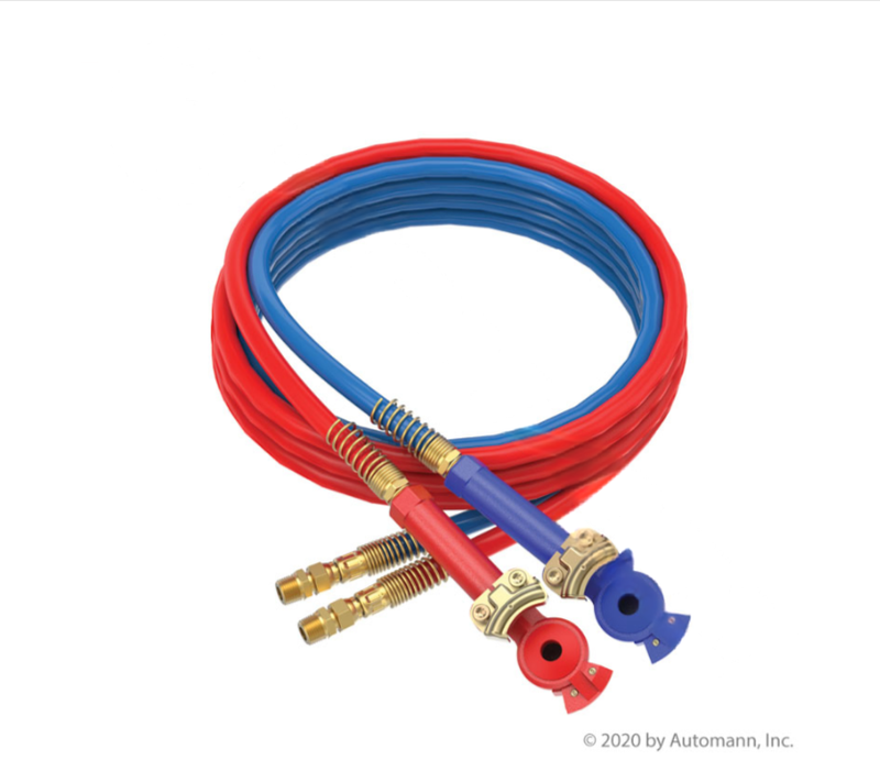 179.3041.15 Rubber Air Line Set Red/Blue 15ft