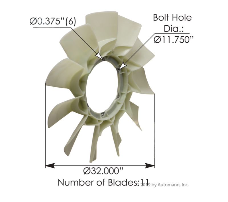 810.FB9912 Fan Blade Automann