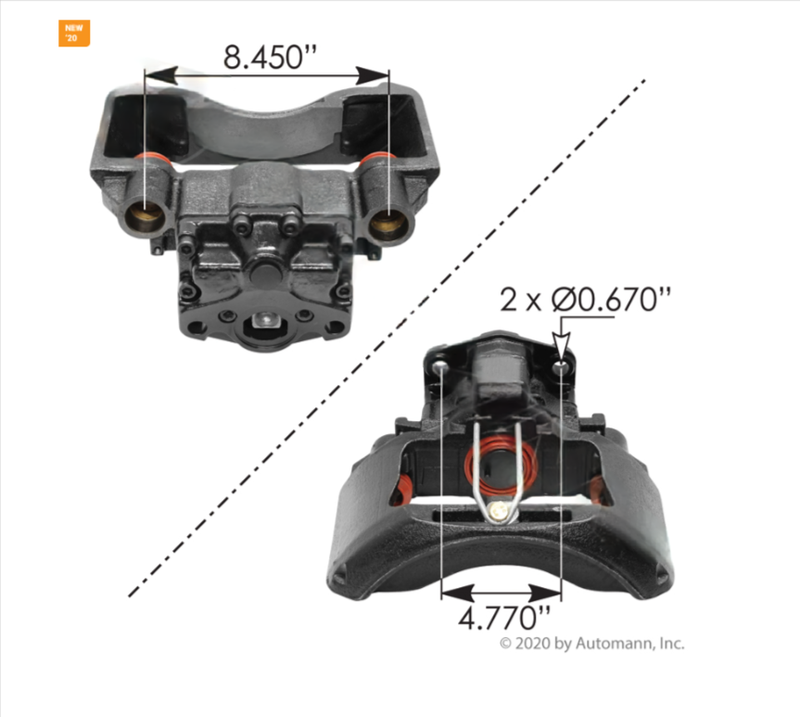158.40175072 - Air Disc Caliper PAN17 Type