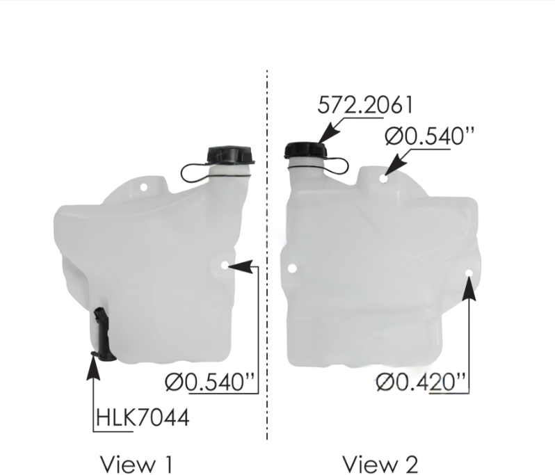 575.10125 Washer Fluid Reservoir Freightliner