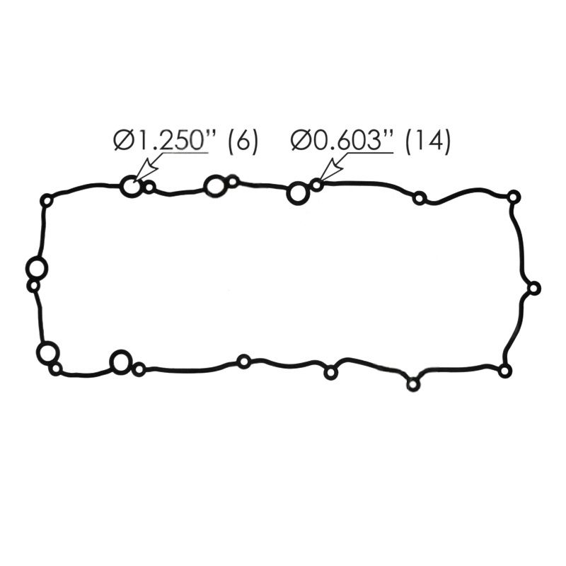 M90214     Valve Cover Gasket Cummins ISX 12.0L