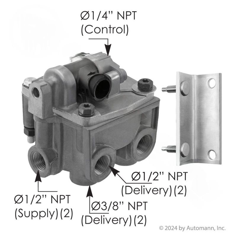 170.K070962 - ATR6 Type Traction Relay Valve 170.K070962 - ATR6 Type Traction Relay Valve