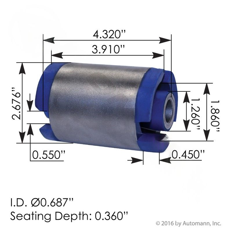 M203054UB Cabin Mount Bushing Poly Volvo