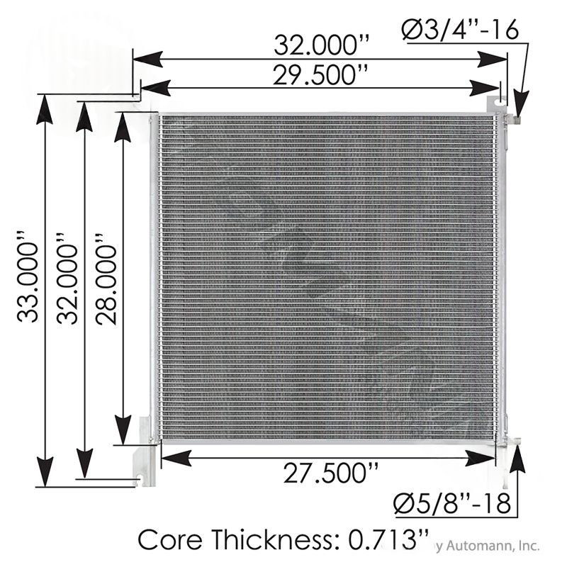 813.75101  Condenser Peterbilt Automann