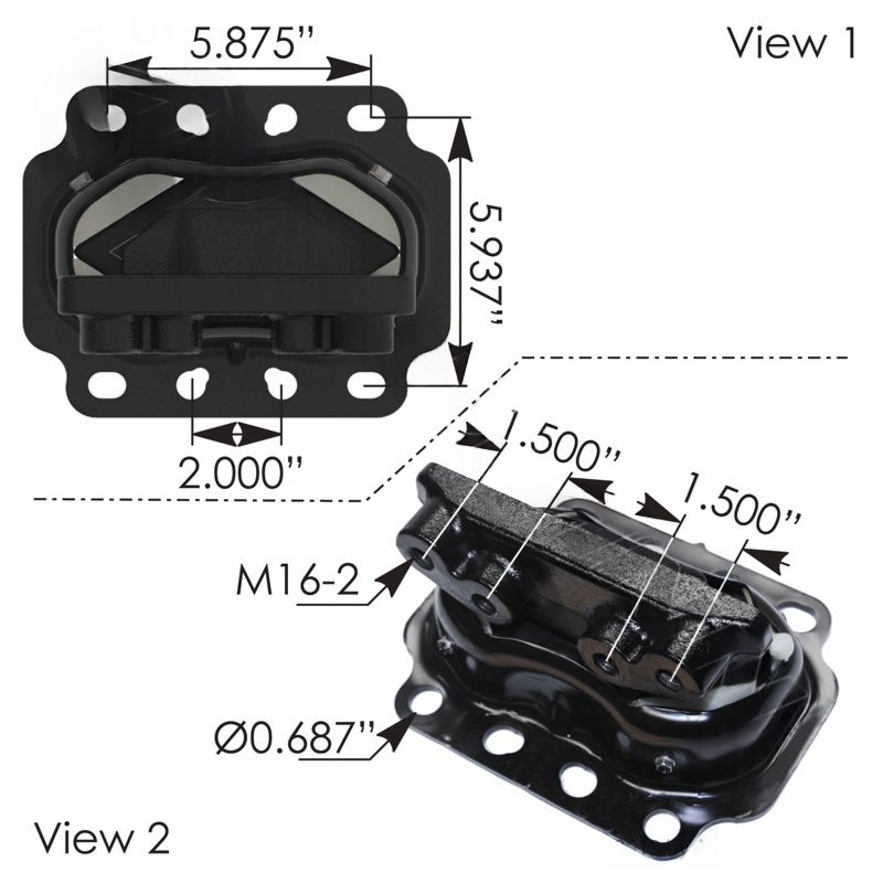 M17496   Motor Mount Rear Kenworth Peterbilt
