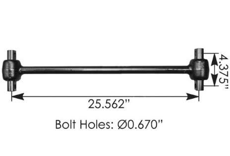 TMR553 - Torque Rod 25.560in Peterbilt TMR553 - Torque Rod 25.560in Peterbilt