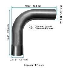 562.U4590E20A Exhaust Elbow 90 Deg 5in ID-OD 