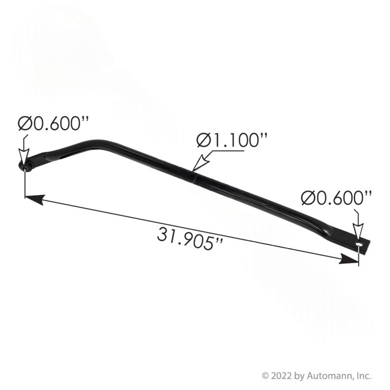 TRR4601    Radiator Support Rods LH Freightliner