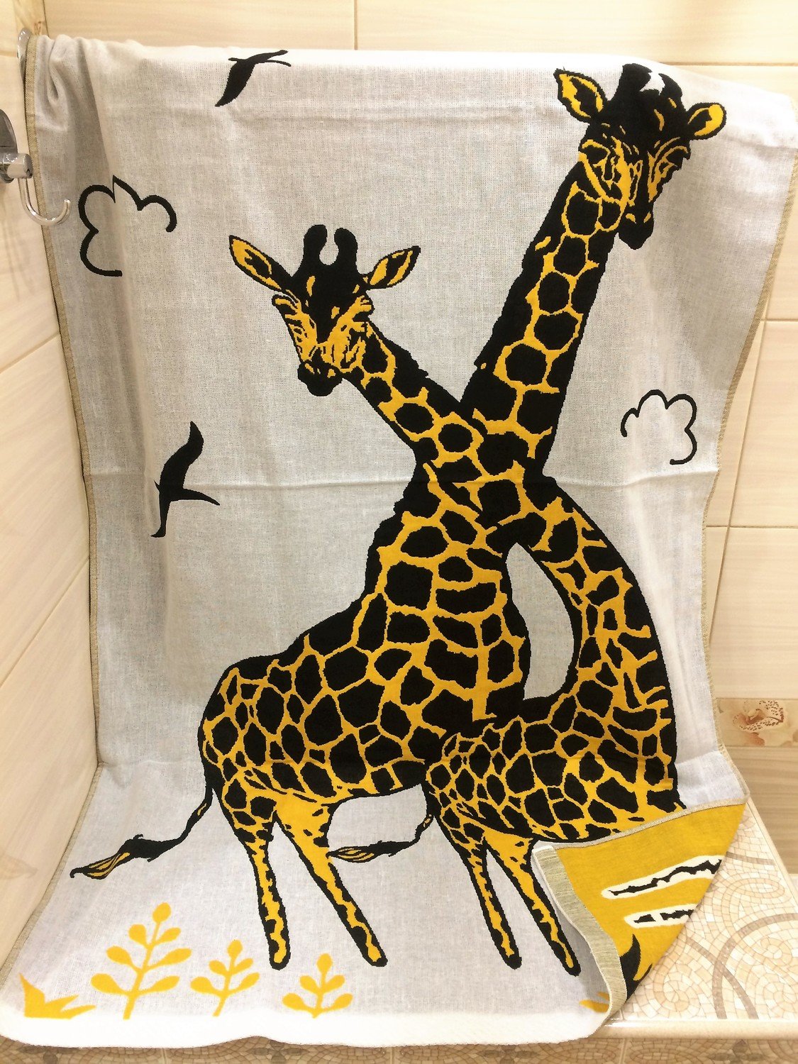 Кухонное полотенце с жирафом