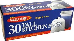 Valu Time Tall Kitchen Bags