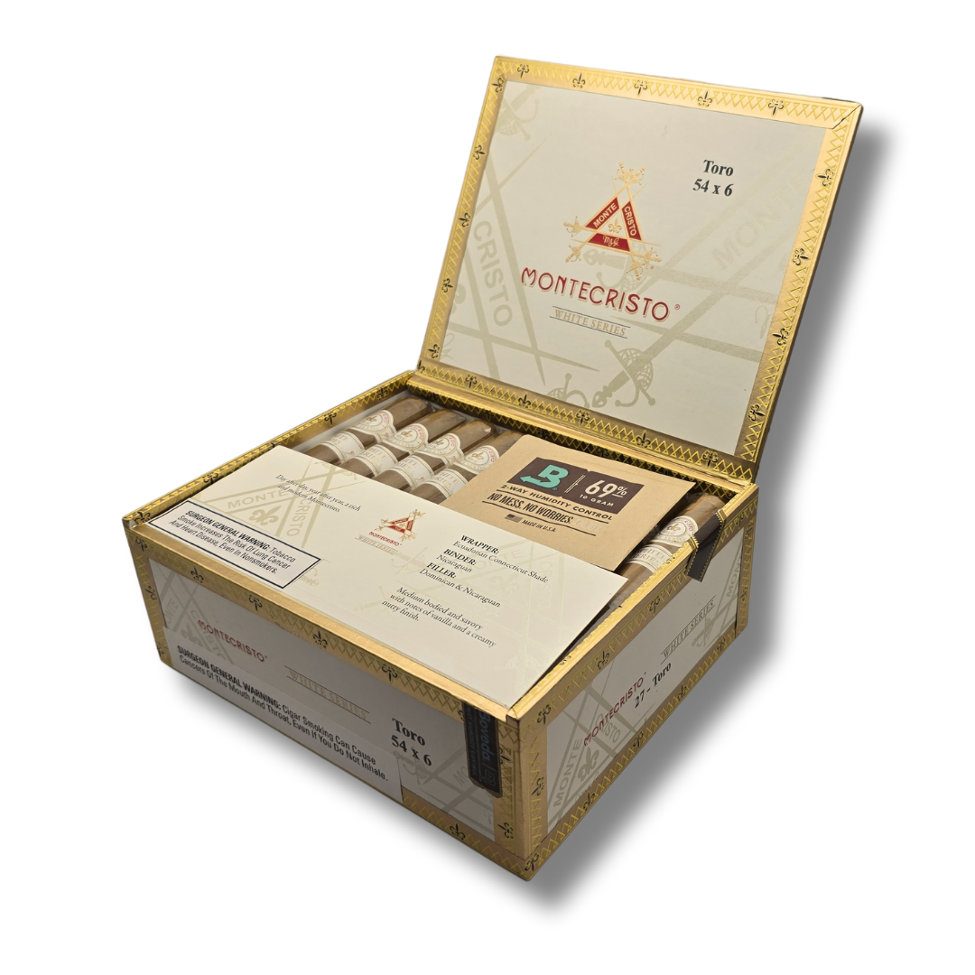 Montecristo White Toro 6 x 54 | Box of 27