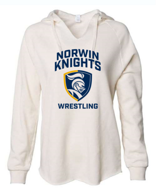 2022 Norwin Wrestling Independent Trading Co. - Women’s Lightweight California Wave Wash Hooded Sweatshirt