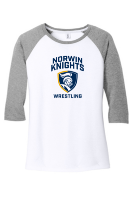 2022 Norwin Wrestling District ® Women’s Perfect Tri ® 3/4-Sleeve Raglan