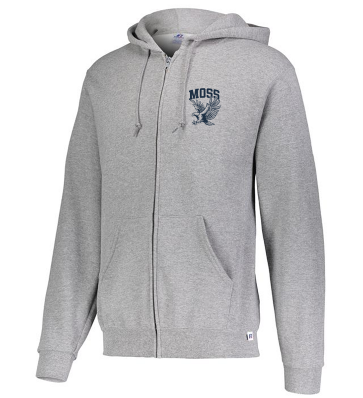 2024 MOSS RUSSELL DRI-POWER® FLEECE FULL-ZIP HOODIE