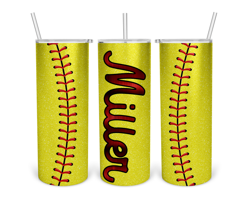 20 oz. Stainless Steel Softball Tumbler