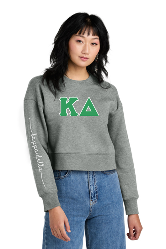 2025 KAPPA DELTA District® Women’s Perfect Weight® Fleece Cropped Crew