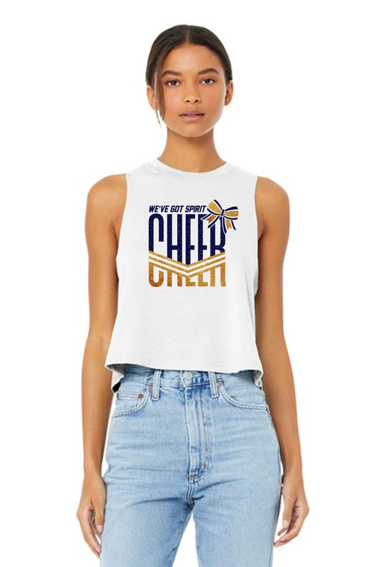 2025 FR MIDGET CHEER BELLA+CANVAS® Women’s Racerback Cropped Tank