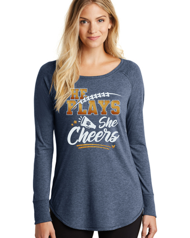 2025 FR MIDGET CHEER District ® Women’s Perfect Tri ® Long Sleeve Tunic Tee