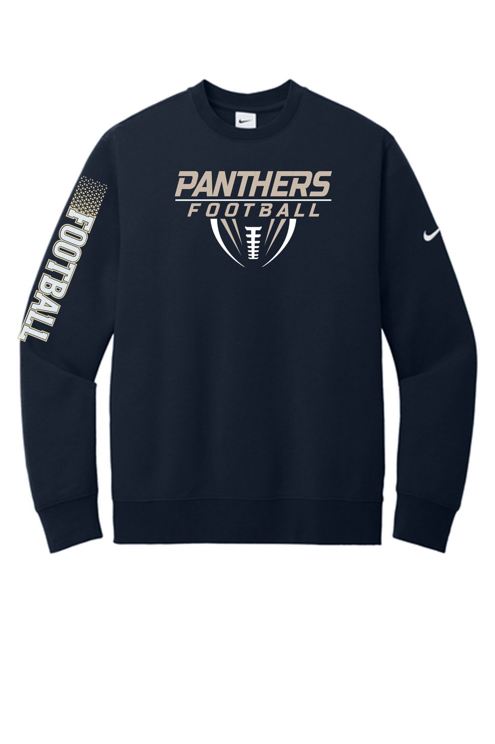 2025 PANTHER FOOTBALL Nike Club Fleece Sleeve Swoosh Crew