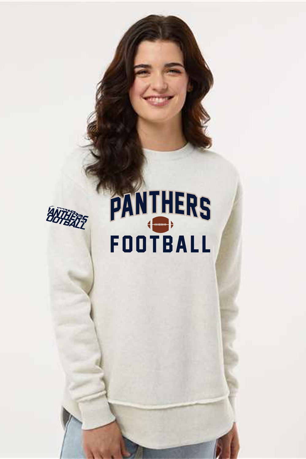 2025 PANTHER FOOTBALL Women&#39;s Weekend Fleece Crewneck Sweatshirt