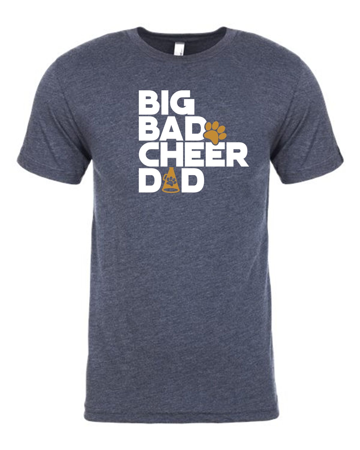 2026 MIDGET CHEER Unisex ADULT Next Level Tri Blend Tee "BIG BAD CHEER DAD"