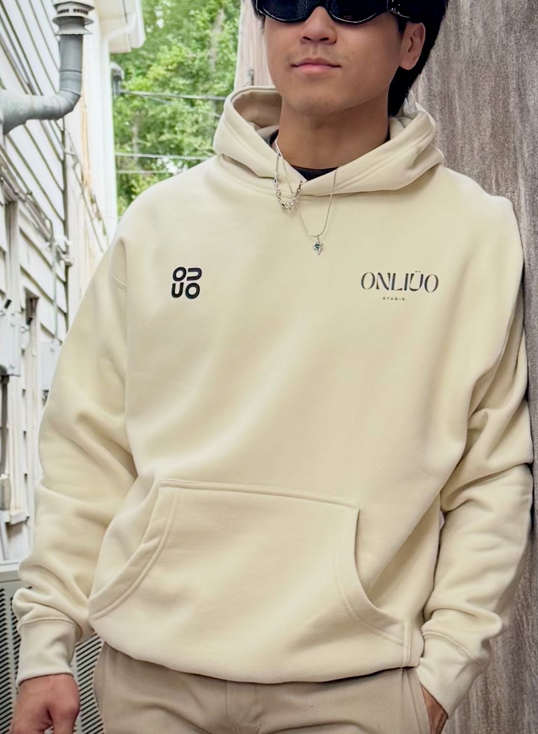 the two &quot;ONLY Ü&quot; logo hoodie