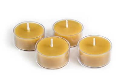 100% Beeswax Tea Light Candles
