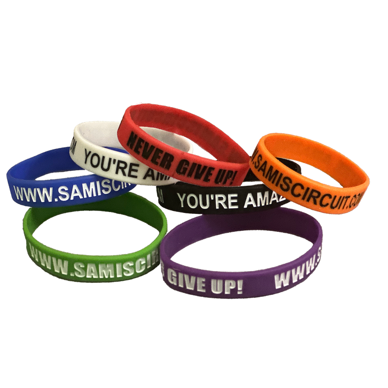 Sami's Circuit Motivational Wristbands - 10 Pack (for Kids)