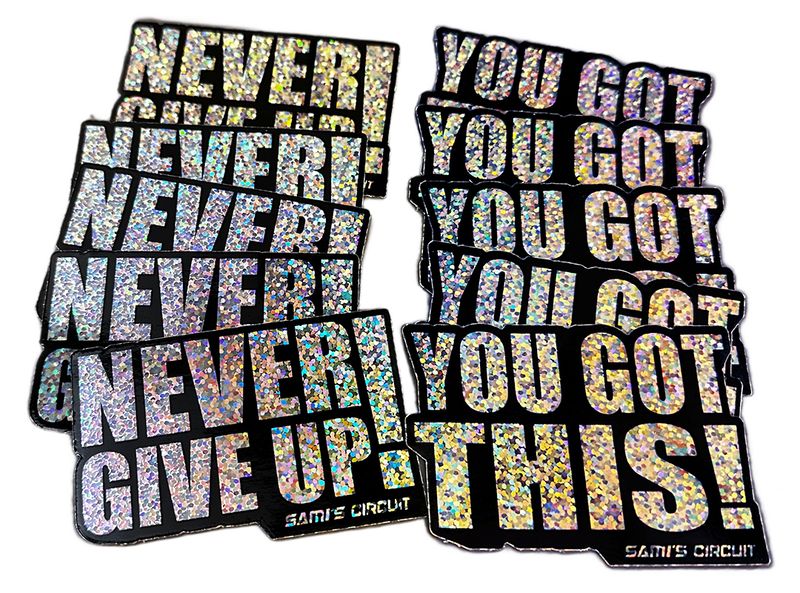 10 Pack of Glitter Stickers