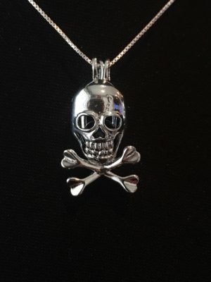 Skull - Sterling Silver cage pendant