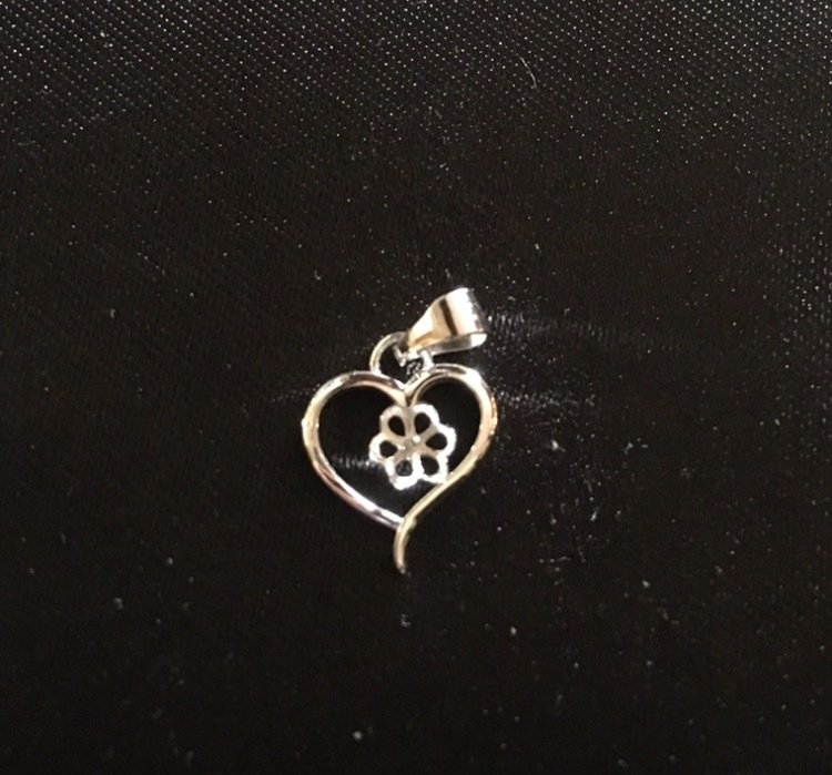 Heart - Sterling Silver mounted pendant