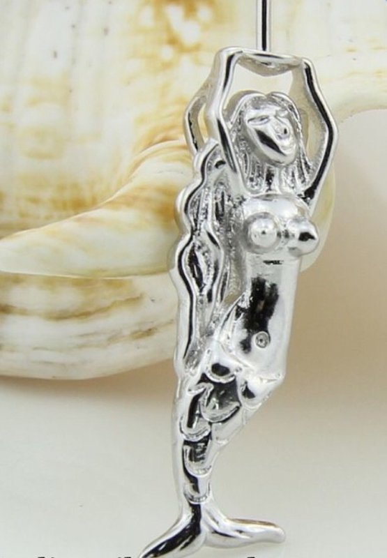 Mermaid - Sterling Silver mounted pendant
