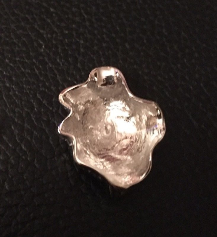 Oyster shell - Sterling Silver mounted pendant