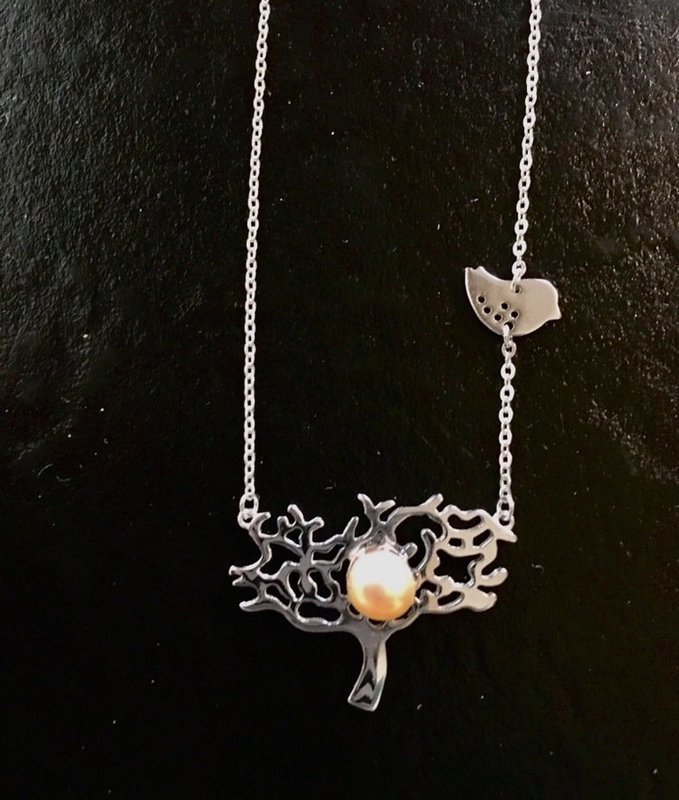 Tree of Life (Pearl not included) Sterling Silver mounted pendant