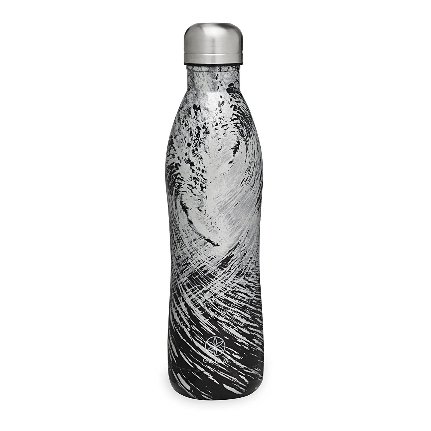 Gaiam Wave 17oz Stainless Steel Water Bottle Gaiam Wave 17oz Stainless Steel Water Bottle