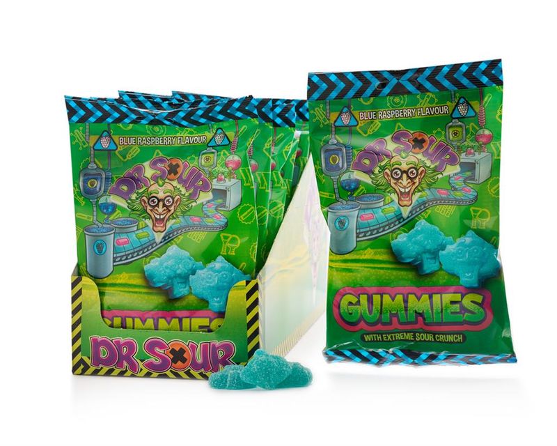 Dr Sour Gummies Blue Raspberry