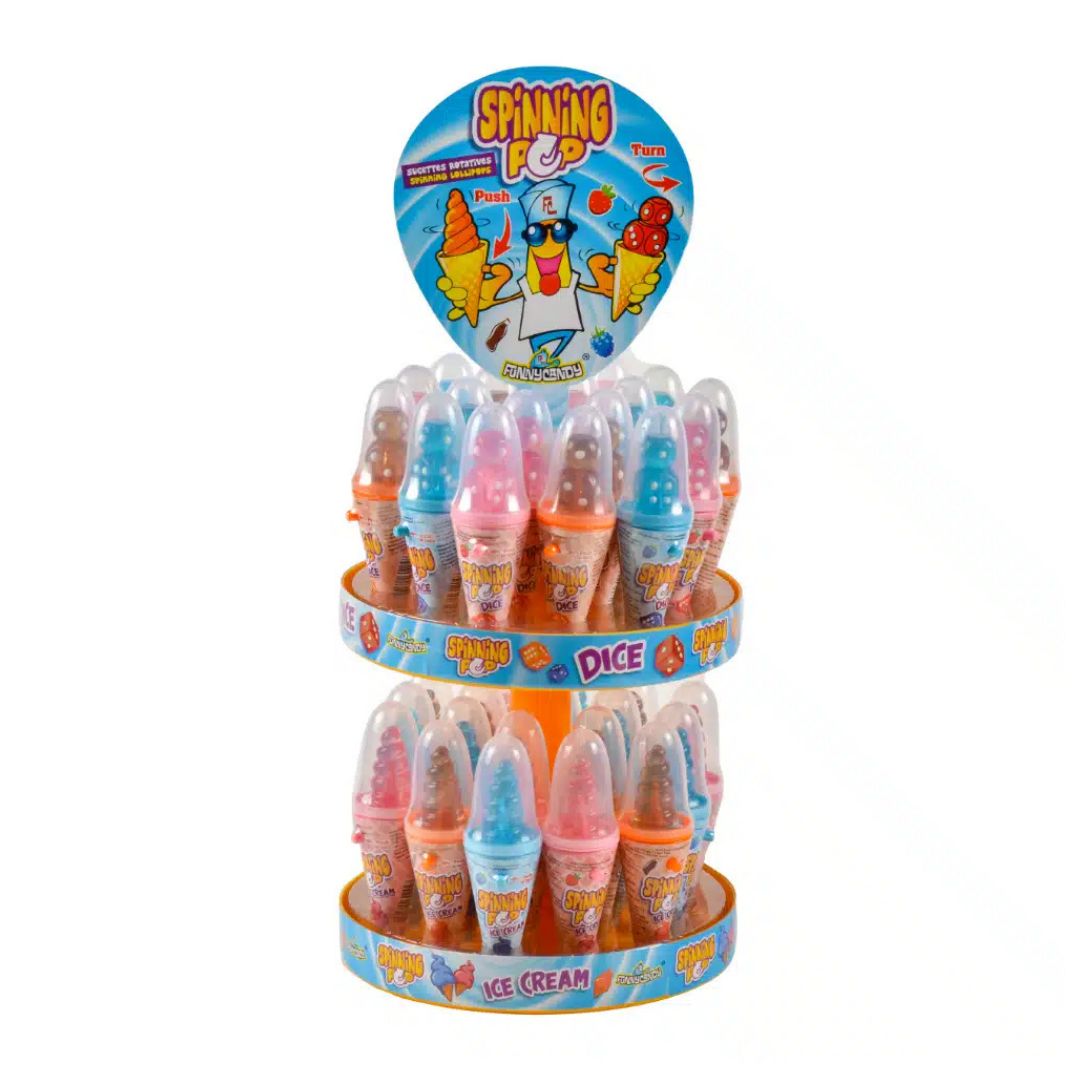 Spinning pop dice