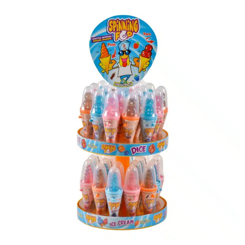 Spinning pop dice