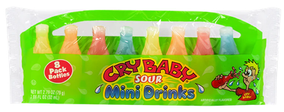 Wax candy bottles - 8 zure flesjes