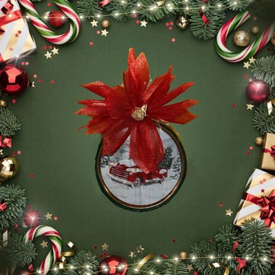 Kerstblik gevuld met heerlijke boterkoekjes