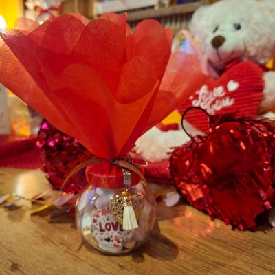 potje met sleutelhanger