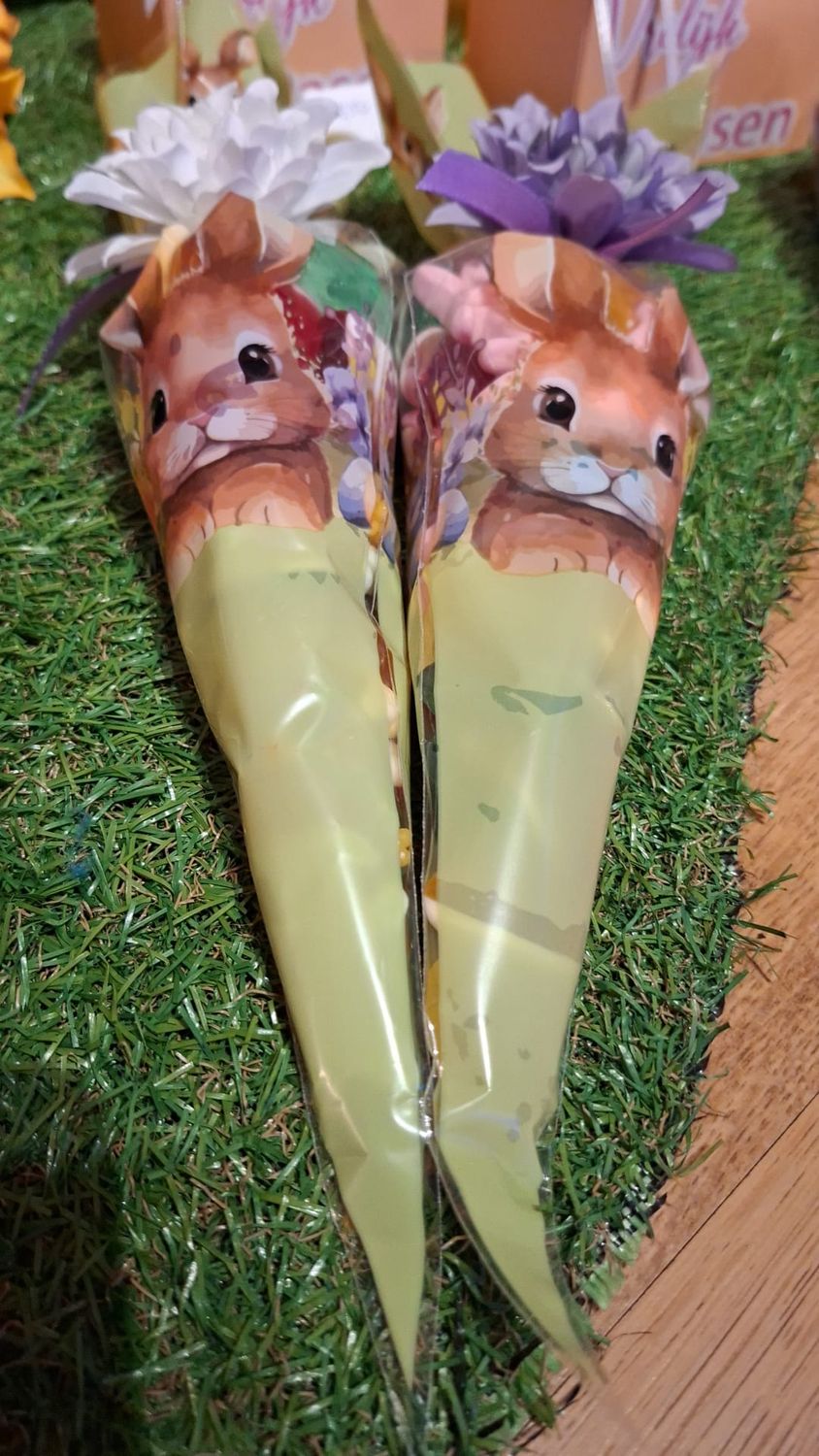 Puntzakje met paassnoepjes🐰